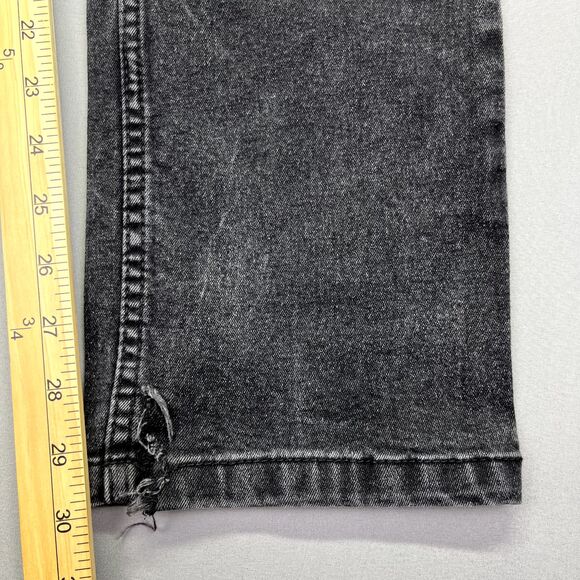 Artful REBEL 36x30‎ Men Straight Leg Black Stretch Denim Jean Cotton Blend Goth - Picture 7 of 16